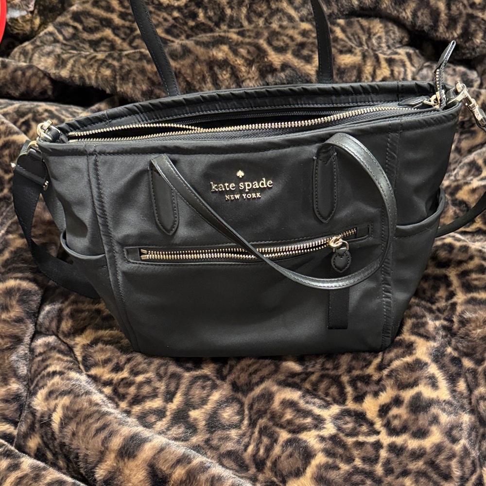 Kate Spade Black Nylon Tote Bag